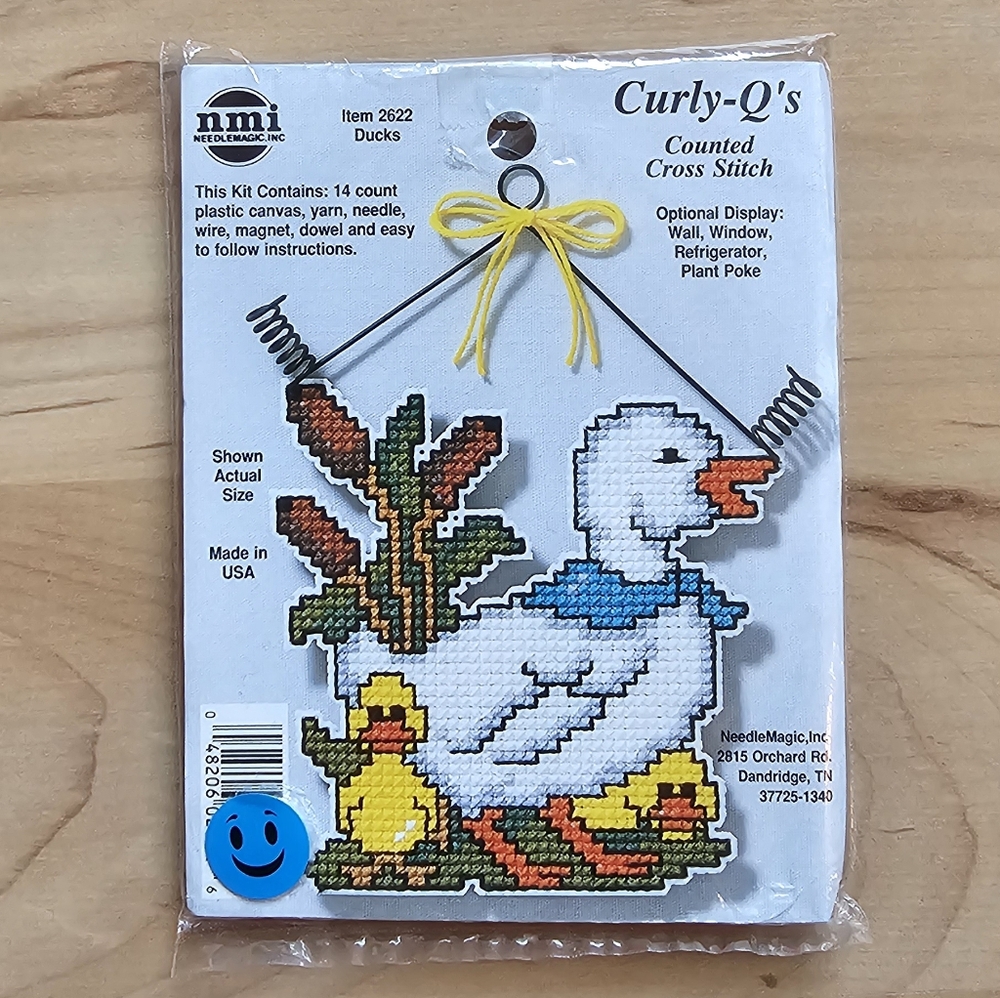 nmi Cross Stitch Kit Curly Q's "Ducks"